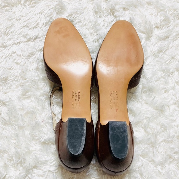 New Salvatore Ferragamo Brown T-Strap Flats - Picture 4 of 6